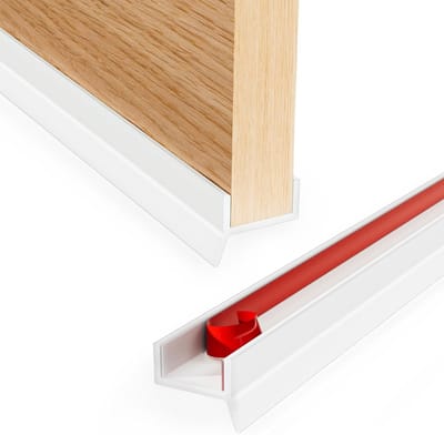 Flexibele Rubber Sealing Tape voor Deuren, Tochtstrip voor 15-17 mm Deuren, Ideaal voor Keuken en Kasten (Wit, 2.5 Meter)