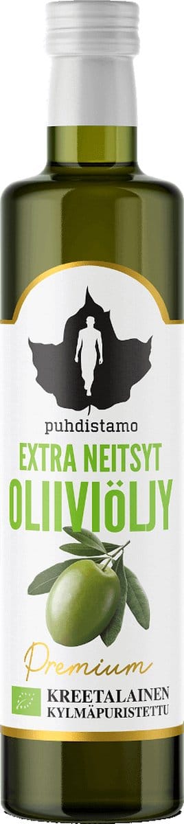 Biologische Extra Vierge Olijfolie - Puhdistamo - Koudgeperst - 500ml - Kreta Koroneiki Olijven - Olive Oil