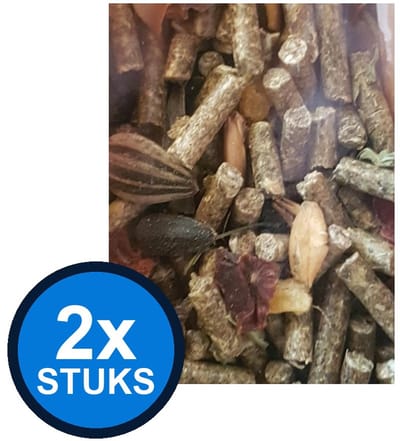 2x Deli Nature - Rodelicious chinchilla's 2,5kg - Knaagdierenvoer - 2.5 kg