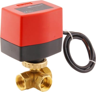 Elektrische Kogelkraan BW3 1/2'' 3-weg 230V AC 3-punt - BW3-012-AW1-230AC