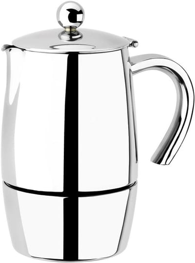 BRA Magna Coffee Maker, Stainless Steel 18/10, 4 Cups