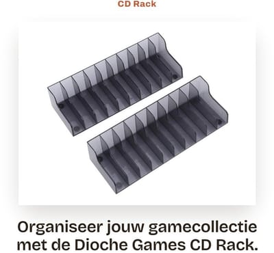Dailygoods- CD Opslag Grote Capaciteit - Beugel/Game Kaart Houder - Ondersteuning voor /SLIM/PRO - Lichtgewicht - Duurzaam - Nauwkeurige Sneden - Gamecardhouder