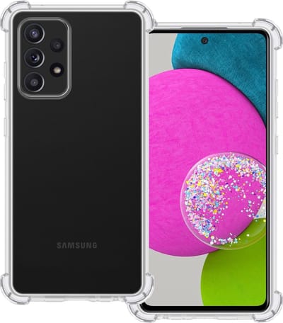 Hoesje Geschikt voor Samsung Galaxy A52s 5G - Sterk & Shockproof - Siliconen Case - Back Cover - Telefoon Hoes Shock Proof - Transparant