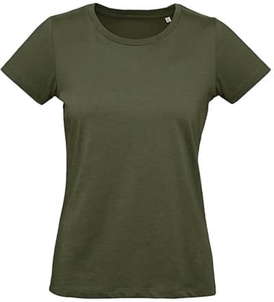 T-shirt dames B&C Organic Inspire Plus