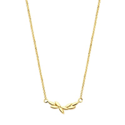 collier 40 + 5 cm 3 micron zilver verguld (geel)