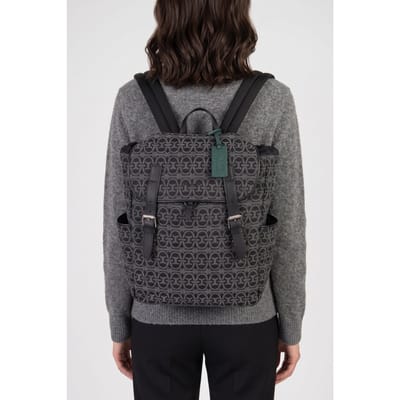 Coccinelle Stg Monogram Multi Antrac/noir Size: OS | Backpacks Outlet | Unisex | Zwart