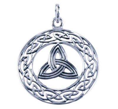 Hetty'S - Keltische - hanger - Triquetra - 925 zilver - rond