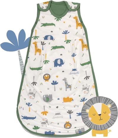Lichte Slaapzak voor Baby's - Zomer, 70 cm, Jungle - 1,0 TOG, Katoen, Ademend