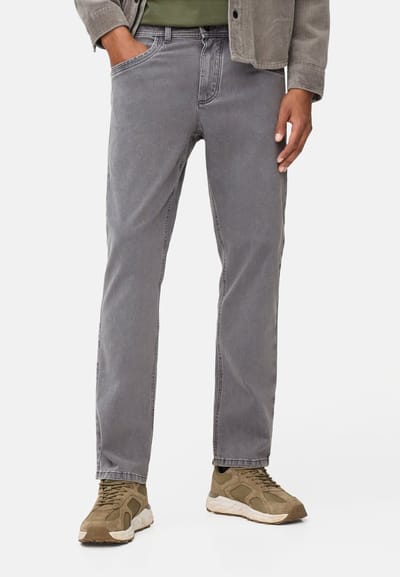 camel active 5-Pkt Relaxed Fit gemaakt van een mix van katoen en elastaan - Maat menswear-32/32 - Steengrijs