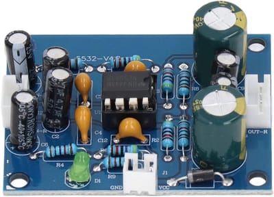 Audio Voorversterker Module - Geluidsversterker Chip - Muziek Verbeteren - Stabiel Versterkingseffect - Compact Ontwerp - Groen