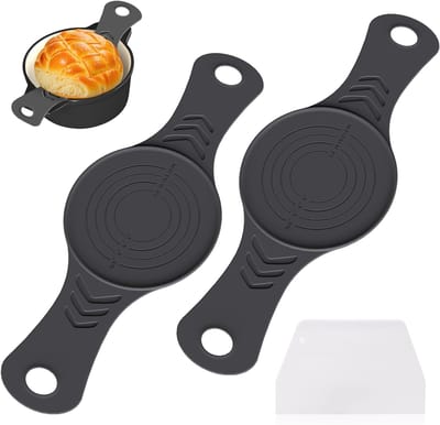 broodlus voor zuurdeeg, 3 stuks, herbruikbare bakmat, brood met handgrepen, bakmat, Dutch Oven, broodbakmat voor broodbakvorm, ronde broodpan en ovenaccessoires