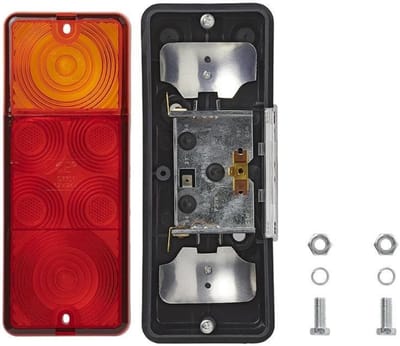 ProPlus Achterlicht aanhangwagen/caravan - 4 functies - 210 x 83 mm - rood