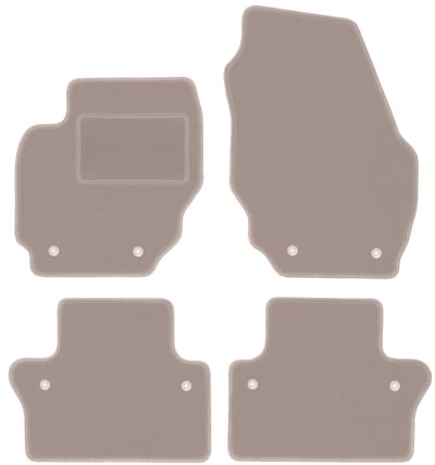 Beige veloursmatten voor: Volvo XC70 III stationwagen (2007-2016)