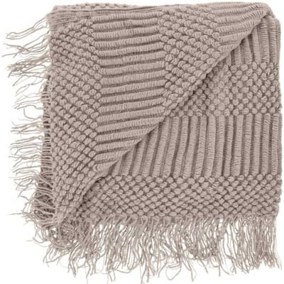 Unique Living - Plaid Palma Taupe -130x160cm