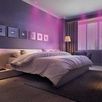 Hoftronic Smart - Smart WiFi LED inbouwspot 6 stuks Wit Pittsburg dimbaar RGBWW - kantelbaar - IP20 - 345lm - Bedienbaar via Hoftronic Smart App - Bedienbaar via stem