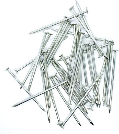 Stalen Zinknagels - Afwerkspijkers - Bevestigen van materialen - Multifunctioneel gebruik - 27 x 65 mm - Helder Zink