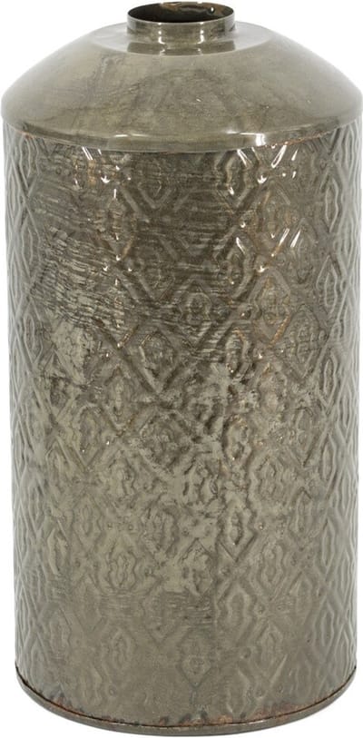 Metalen vaas olive