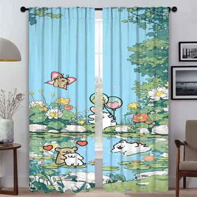 TuTu Gordijnen voor Woonkamer Gordijn voor Kamer 2 Panelen Shades Halloween Decoratie Scheidingswand Home Interieur Gordijnen Keuken W50xH70cmx2pcs-CL