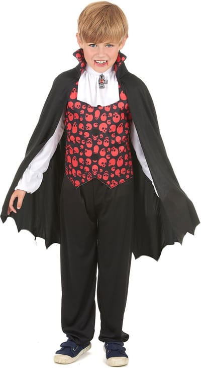 Doodskop vampierskostuum voor jongens - Verkleedkleding - 122/134