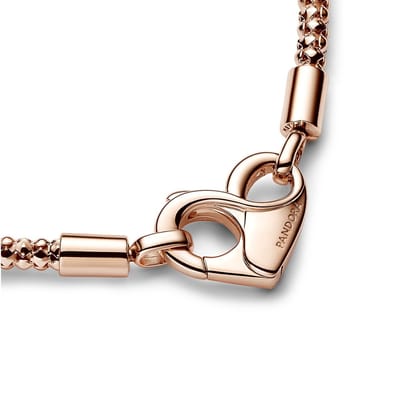 Pandora 582731C00 - Bracelet chain Pandora Moments 14k Rose Gold-plated - Armband-lengte 21 cm
