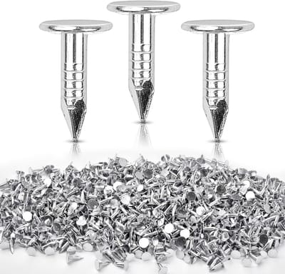 1000 stuks stalen dakbedekking vilten nagels, 1/2 inch dakvilt pennen, platte kop meubels nagels, brede kop pinnen voor schuur dakbedekking vilten leisteen planken