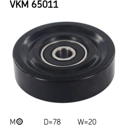 Spanrol/geleiderpoelie, V-riem SKF VKM 65011