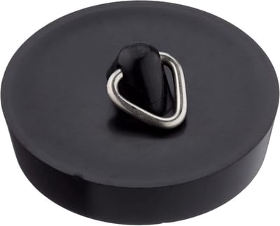 Ventielstop - Afvoerstop Stopkraan - Afvoer Afsluiten - Universele Pasvorm - 455 mm - Zwart