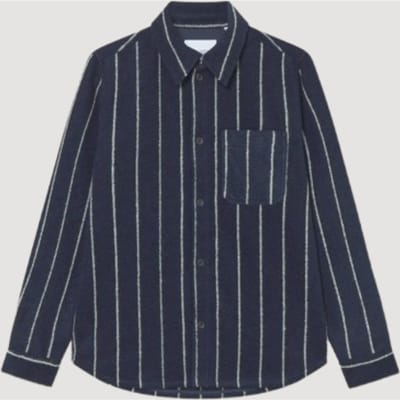 Lennon Wool Pinstripe Overshirt