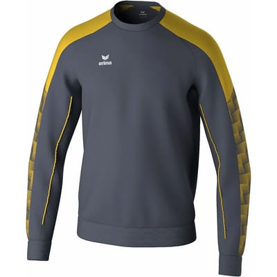 Erima Evo Star Sweatshirt Kinderen - Slate Grey / Geel | Maat: 116