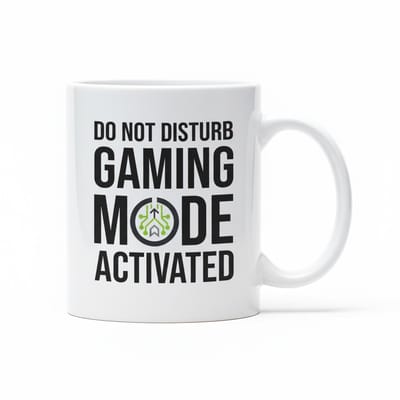 'Gaming Mode Activated' Mok - Grappige Gamer Tekst Beker - 330 ml - Cadeau voor PC, Console & Video Game Liefhebbers