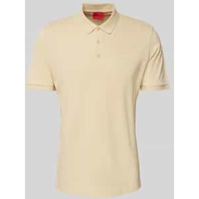 Poloshirt met labelprint, model 'Donos'