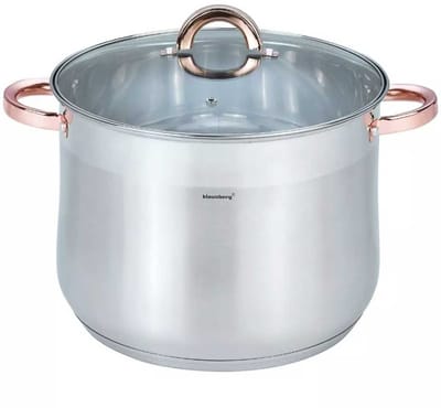 Klausberg 7795 - soeppan met deksel - 13L - 28 cm - RVS - inductie - alle warmtebronnen