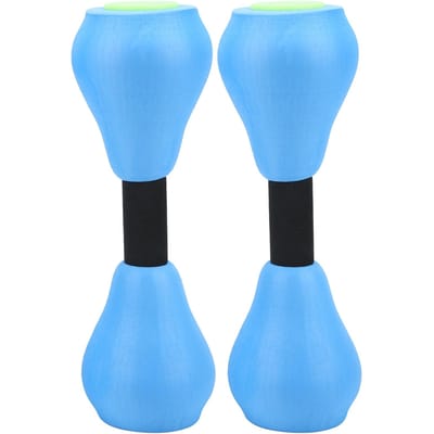 Haltères de natation, sports aquatiques, EVA, portables et étanches, pour le yoga, le fitness, bleu gray