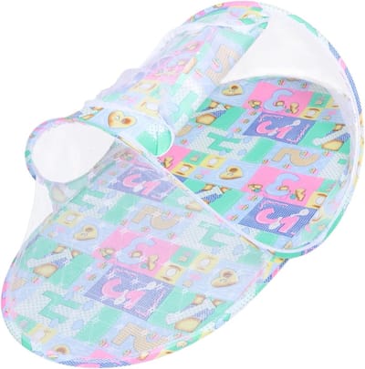 Babybed Tent - Muggennet Babybed - Bescherming Baby - Opvouwbaar Bootvormig - 108x65x60 cm - Hemelsblauw