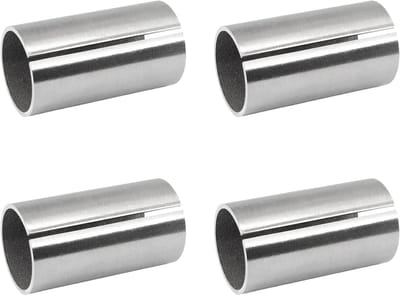 Buisverbinder RVS - Verbindingsmof Leuning - Trapleuning Monteren - Vlakke Verbinding - Ø 424 mm - Zilverkleurig