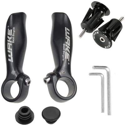 Fiets Stuurgrepen - Handvatten Fiets - Comfortabel Fietsen - Aluminium Constructie - 22.2mm Diameter - Zwart