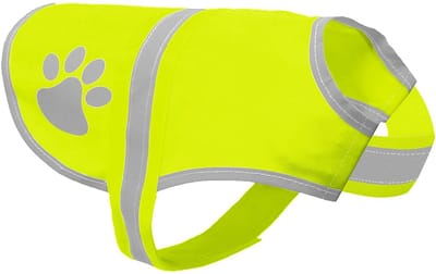 Dailygoods- Veiligheidsvest hoge zichtbaarheid - Reflecterend veiligheidsvest - Huisdierjas - Verstelbaar - Lichtgewicht - Duurzaam materiaal - Hondenvest