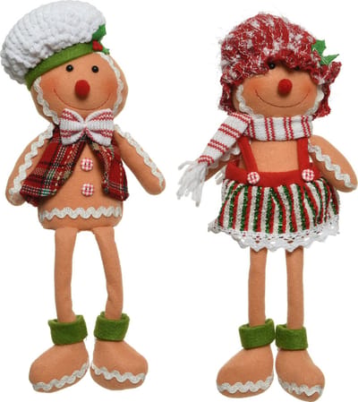 Decoris - Pop peperkoeken mannetjes set van 2