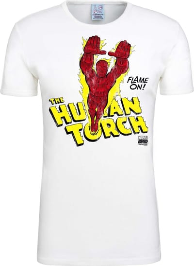 Logoshirt T-Shirt Human Torch Flame On