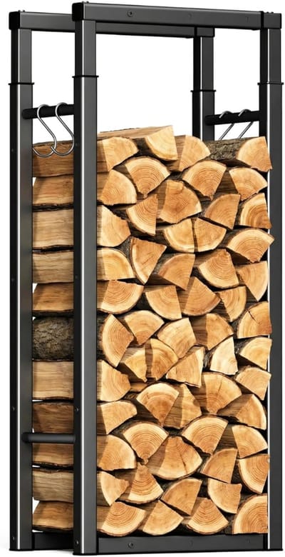 VLSelect® Houtopslag buiten - Houthok - Haardhout opslag - Uitschuifbaar
