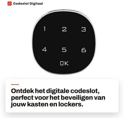 Dailygoods - Codeslot Digitaal - Elektronisch Combinatieslot - Eenvoudige Installatie - Veilig en Duurzaam - Ideaal voor Kasten - Zinklegering