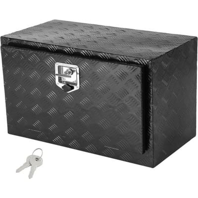 VEVOR Truckbox gereedschapskist, opbergbox voor onder de laadbak van een aanhanger, gereedschapskist 914 x 432 x 457 mm, opbergbox voor pick-ups, aluminiumlegering, draagvermogen 40 kg, afsluitbare opbergbox