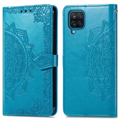imoshion Hoesje - Geschikt voor Samsung Galaxy A12 - Mandala Bookcase - Turquoise