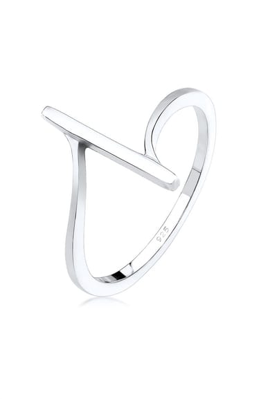 Elli - Ring - Dames armband Geo Shapes Cool Basis Minimaal in 925 sterling zilver - Dames