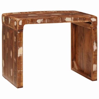 vidaXL - Bijzettafel - Bruin - 60 - x - 35 - x - 46 - cm - Massief - Gerecycleerd - Hout