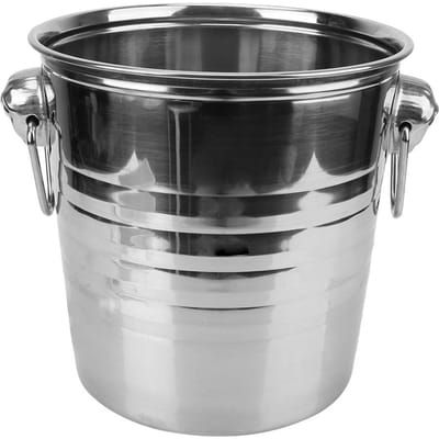 Wijn Bier Koeler Emmer 5L RVS Ijsblokjesmaker voor KTV Bar Keuken Feest Barware Champagne Wijn Bier Emmer zilver