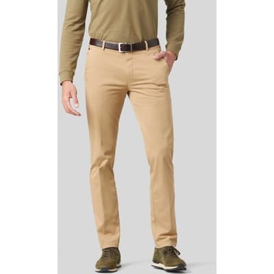 Meyer Broek Bonn Constant Color Cotton Flat-Front Camel / male
