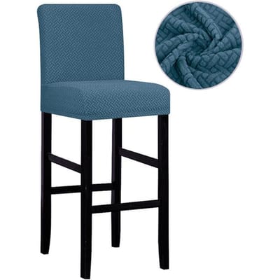 Korte maat waterdichte barstoelhoes stoelbeschermer stoelhoes hoes voor hotelbanket bruiloft eetkamer Small Size gray