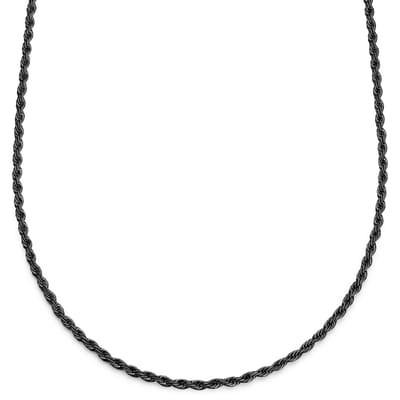 Lucleon - Heren - Roestvrij Staal Schakelketting - Zwart
