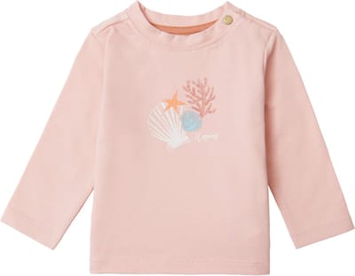 Noppies Girls Tee Caroline long sleeve Meisjes T-shirt - Peach Beige - Maat 62